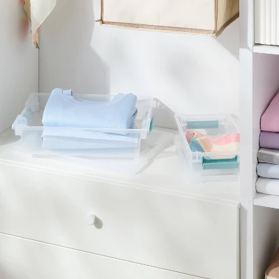 5.8qt Clear Storage Bin - Brightroom™ 1 5.8qt Clear Storage Bin - Brightroom™