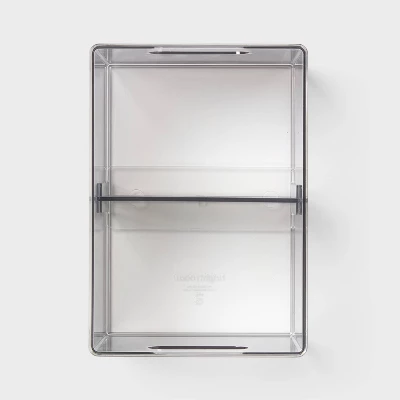 All Purpose Clear Storage Bin With Adjustable Divider Small - Brightroom™ 2 All Purpose Clear Storage Bin With Adjustable Divider Small - Brightroom™ - Image 2