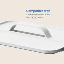 Click In Place Large Lid With Handle For Plastic Storage Bins For Home And Office Organization White - Brightroom™ -Brightroom Sales Store GUEST 13acad56 bf57 42b2 a97e a572d080c302