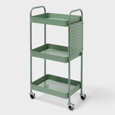 3 Tier Pegboard Cart - Brightroom™ 4 3 Tier Pegboard Cart - Brightroom™ - Image 4