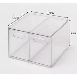 All Purpose 2 Drawer Storage Clear - Brightroom™ -Brightroom Sales Store GUEST 20f4bcb7 068a 4603 bdc7 6b96029d465a