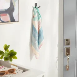 Modern Octopus Hook Matte Black - Brightroom™: Cast Aluminum Towel Hook, Powder-Coated, 20lb Capacity