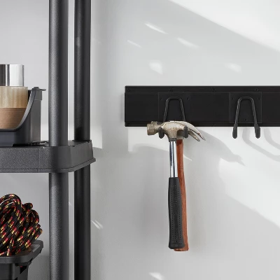 Multi-Purpose Short Garage Tool Hook - Brightroom™: Steel Utility Storage Rack, Black, 30lb Capacity, Powder-Coated Finish 1 Multi-Purpose Short Garage Tool Hook - Brightroom™: Steel Utility Storage Rack, Black, 30lb Capacity, Powder-Coated Finish