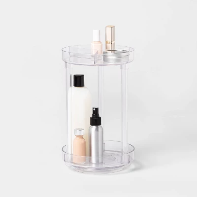 Spinning Turntable Makeup Organizer Clear - Brightroom™ 2 Spinning Turntable Makeup Organizer Clear - Brightroom™ - Image 2