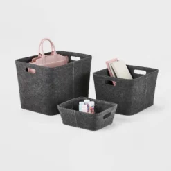 Felt Basket With Stitching - Brightroom™ 5 Felt Basket With Stitching - Brightroom™ -Brightroom Sales Store GUEST 28a9503f a4a1 4ba4 a7de 0e2505b67450
