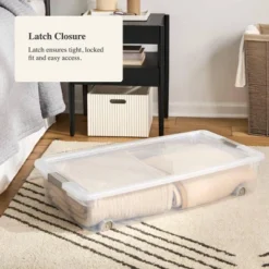 60qt Latching Clear Storage Box With Gray Latches - Brightroom™ -Brightroom Sales Store GUEST 2bdde76e 1d27 44a4 8644 e41131f5fbd1