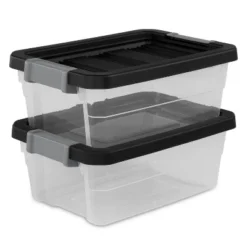 16qt Heavy Duty Latching Clear Storage Box - Brightroom™: Portable Plastic Bin, Universal Storage, Black, Lidded 12 16qt Heavy Duty Latching Clear Storage Box - Brightroom™: Portable Plastic Bin, Universal Storage, Black, Lidded -Brightroom Sales Store GUEST 30d96dcc cb68 439b 9bd8 2c3b4545597d