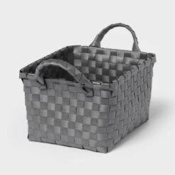 Woven Plastic Basket Small - Brightroom™ -Brightroom Sales Store GUEST 4b812fc8 8c68 4383 9d13 2275d7e7c362