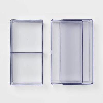 Clear Stackable Drawer - Brightroom™: Plastic Shower Organizer & Bath Caddy, 6"x6"x6" 2 Clear Stackable Drawer - Brightroom™: Plastic Shower Organizer & Bath Caddy, 6"x6"x6" - Image 2