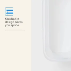 2pk Slim Open Storage Bins Clear - Brightroom™: Stackable Plastic Utility Tubs, 7.1 Volume, Nesting, Spot Clean -Brightroom Sales Store GUEST 4fb50fb6 646f 48e9 bc1e 342d7c88b90d