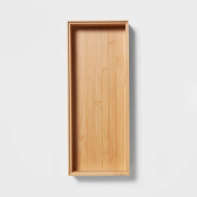 6"x 15" Natural Rectangular Drawer Organizer Brown - Brightroom™: Kitchen Utensil & Silverware Storage, Stain-Resistant 2 6"x 15" Natural Rectangular Drawer Organizer Brown - Brightroom™: Kitchen Utensil & Silverware Storage, Stain-Resistant - Image 2