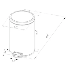 12L Round Step Trash Can - Brightroom™ -Brightroom Sales Store GUEST 5b62ec6c 4d4c 4efb b3e1 878799ee627d
