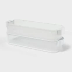 Click In Place 3qt Shallow Slim Plastic Storage Bin For Home And Office Organization Green Tint - Brightroom™ 5 Click In Place 3qt Shallow Slim Plastic Storage Bin For Home And Office Organization Green Tint - Brightroom™ -Brightroom Sales Store GUEST 60b78de5 a10b 42a0 81a0 1cc1253ce279