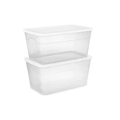 90qt Clear Storage Box White - Brightroom™ -Brightroom Sales Store GUEST 641a6d12 62cc 47e4 a646 f4be289cd35d