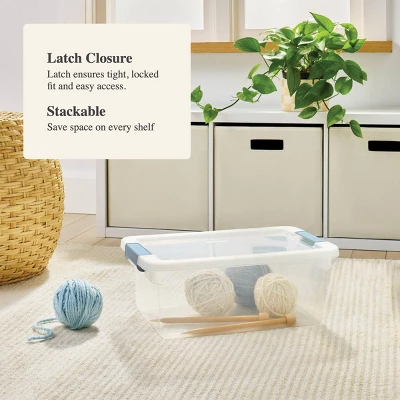 15qt Storage Bin With Latches - Brightroom™ 3 15qt Storage Bin With Latches - Brightroom™ - Image 3
