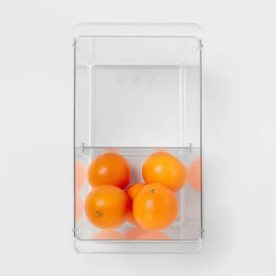 Deep Fridge & Freezer Bin Clear - Brightroom™: PETG, Freezer Organizer, Hand Wash, 8.25" H X 13" D X 7.4" W 2 Deep Fridge & Freezer Bin Clear - Brightroom™: PETG, Freezer Organizer, Hand Wash, 8.25" H X 13" D X 7.4" W - Image 2