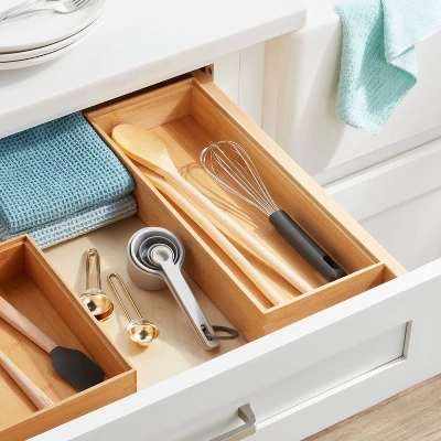 6"x 15" Natural Rectangular Drawer Organizer Brown - Brightroom™: Kitchen Utensil & Silverware Storage, Stain-Resistant 1 6"x 15" Natural Rectangular Drawer Organizer Brown - Brightroom™: Kitchen Utensil & Silverware Storage, Stain-Resistant