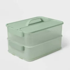 Click In Place 10qt Plastic Storage Bin For Home And Office Organization Green Tint - Brightroom™ 5 Click In Place 10qt Plastic Storage Bin For Home And Office Organization Green Tint - Brightroom™ -Brightroom Sales Store GUEST 6c756ada ee75 4ac0 b6d2 f141471256a7