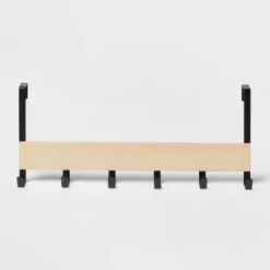 Large Over The Door Hook With Wood 6 Hooks - Brightroom™ 8 Large Over The Door Hook With Wood 6 Hooks - Brightroom™ -Brightroom Sales Store GUEST 6e3d4c8e 1b64 444c b060 7ff56ecf7122