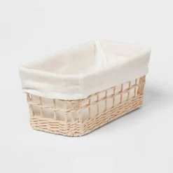 Tapered Woven Basket With Liner - Brightroom™ 6 Tapered Woven Basket With Liner - Brightroom™ -Brightroom Sales Store GUEST 70e0a027 555f 4b93 8ec7 dfe36078892c