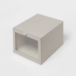 Hardside Fabric Front Open Bin Gray - Brightroom™ -Brightroom Sales Store GUEST 76031017 0666 4bfe a8d2 871e4e40aef6
