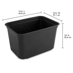 26.2qt Heavy Duty Storage Bin - Brightroom™: Black Plastic, Stackable & Portable, Universal Storage Solution 13 26.2qt Heavy Duty Storage Bin - Brightroom™: Black Plastic, Stackable & Portable, Universal Storage Solution -Brightroom Sales Store GUEST 7adcb98c 6476 4bbb aa17 6aab822be76c