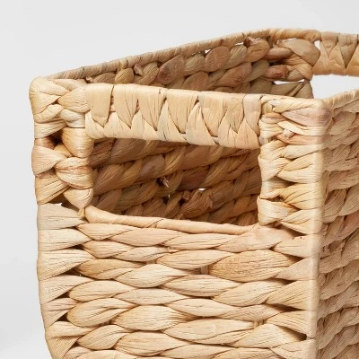 Woven Water Hyacinth Rectangular Basket - Brightroom™ 2 Woven Water Hyacinth Rectangular Basket - Brightroom™ - Image 2