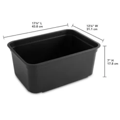 Folio Heavy Duty Storage Bin - Brightroom™: Black Plastic, Stackable, Portable, Universal Storage, 18.6 Volume Capacity 19 Folio Heavy Duty Storage Bin - Brightroom™: Black Plastic, Stackable, Portable, Universal Storage, 18.6 Volume Capacity -Brightroom Sales Store GUEST 816e71c3 030d 4166 abad e1eb1be7214f