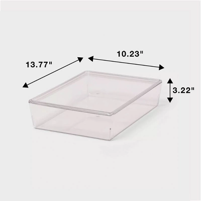 6L Stacking Clear Bin With Lid - Brightroom™: PET Material, Stackable Storage For Crafts & Cleaning Supplies 4 6L Stacking Clear Bin With Lid - Brightroom™: PET Material, Stackable Storage For Crafts & Cleaning Supplies - Image 4