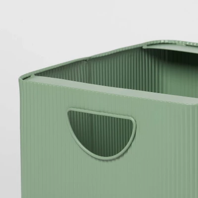 Metal Bin Small Open Front Green - Brightroom™ 2 Metal Bin Small Open Front Green - Brightroom™ - Image 2