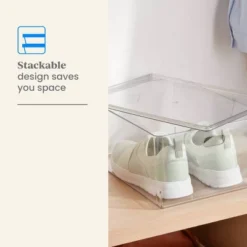 11L Stacking Clear Bin With Lid - Brightroom™ -Brightroom Sales Store GUEST 8dc43113 e381 4d87 94ce 024fa4b46a2b