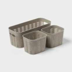 3pk Wave Assorted Decorative Basket 5L Narrow 2c Brightroom™ -Brightroom Sales Store GUEST 9f0db270 6d41 4bfa 9a61 d620a5ac292b
