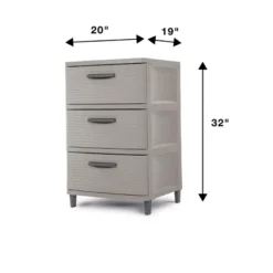 3 Drawer Storage Cabinet Gray - Brightroom™: Plastic Utility Storage Drawers, Universal Organization, No Assembly Required 9 3 Drawer Storage Cabinet Gray - Brightroom™: Plastic Utility Storage Drawers, Universal Organization, No Assembly Required -Brightroom Sales Store GUEST a2c50798 8e68 47ba b739 503eb0339439