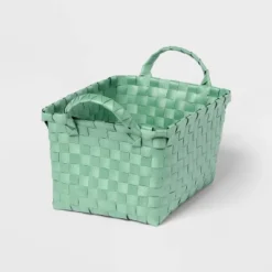 Woven Plastic Basket Small - Brightroom™ -Brightroom Sales Store GUEST a4d0176f 2a79 4296 a9ef fc1f783e4557
