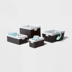 16" X 9" X 6" Lined Woven Media Bin Black - Brightroom™ 5 16" X 9" X 6" Lined Woven Media Bin Black - Brightroom™ -Brightroom Sales Store GUEST ac4ff65f f7b2 48fa aa42 7459f63d7c52