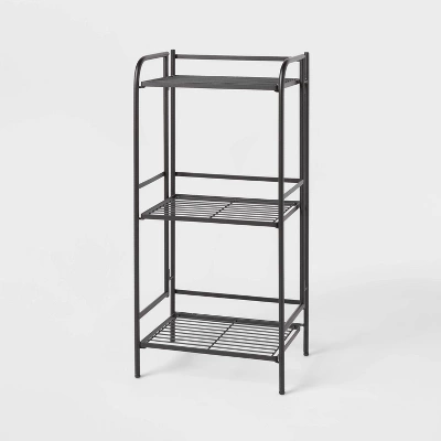 Folding 3 Shelves Black - Brightroom™ 3 Folding 3 Shelves Black - Brightroom™ - Image 3