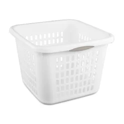 1.5bu Plastic Square Laundry Basket - Brightroom™: Medium White Clothes Hamper With Built-In Handles, Portable Storage 8 1.5bu Plastic Square Laundry Basket - Brightroom™: Medium White Clothes Hamper With Built-In Handles, Portable Storage -Brightroom Sales Store GUEST b3a07e8d 196b 494f a6c1 dc231ca035ec