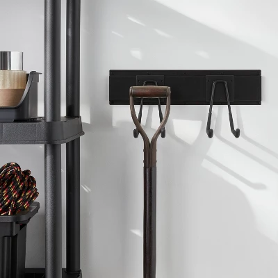 Multi-Purpose Long Garage Tool Hook - Brightroom™: Steel Utility Storage Rack For Garage Organization, Black 1 Multi-Purpose Long Garage Tool Hook - Brightroom™: Steel Utility Storage Rack For Garage Organization, Black