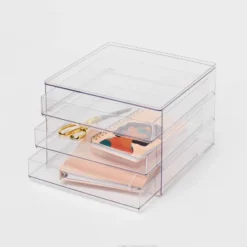 All Purpose 3 Drawer Storage Clear - Brightroom™ -Brightroom Sales Store GUEST bed8afa5 14b2 4943 91a3 9cebbabacd7a
