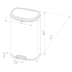 45L D Shape Step Trash Can - Brightroom™ 6 45L D Shape Step Trash Can - Brightroom™ -Brightroom Sales Store GUEST c2061739 02e1 4b84 8bb6 9115a2781dbe