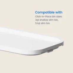Click In Place Slim Lid For Plastic Storage Bins For Home And Office Organization White - Brightroom™ 11 Click In Place Slim Lid For Plastic Storage Bins For Home And Office Organization White - Brightroom™ -Brightroom Sales Store GUEST c85454ab 91be 4df1 ad1e 2e41830dd455