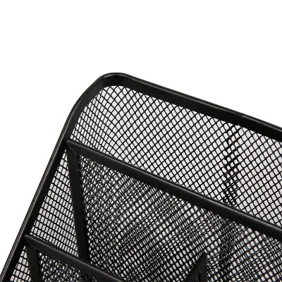 Mesh Medium Desktop Organizer Black - Brightroom™ 2 Mesh Medium Desktop Organizer Black - Brightroom™ - Image 2