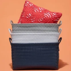 Large Woven Rectangular Storage Basket Gray/White - Brightroom™ 7 Large Woven Rectangular Storage Basket Gray/White - Brightroom™ -Brightroom Sales Store GUEST cd215ef1 5d21 4785 af9a 62ce1c37baa7