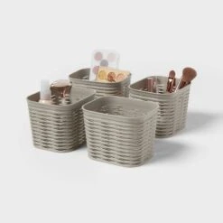 4pk Wave Decorative Basket Mini Gray - Brightroom™ 5 4pk Wave Decorative Basket Mini Gray - Brightroom™ -Brightroom Sales Store GUEST cf9f0926 ad9e 4790 bb70 835c264b6735