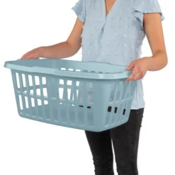 1.5 Bu Laundry Basket Pewter Aqua - Brightroom™ -Brightroom Sales Store GUEST d1e167dc 03c7 4e65 9f5f eeafe3ff4abd