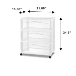 3 Drawer Wide Cart White - Brightroom™: Plastic Storage Drawers, Utility Cart With Casters, Portable Universal Storage 6 3 Drawer Wide Cart White - Brightroom™: Plastic Storage Drawers, Utility Cart With Casters, Portable Universal Storage -Brightroom Sales Store GUEST d3c78612 44a4 4e30 b173 444395629312