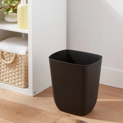 3gal Open Vanity Waste Basket Black - Brightroom™: Compact Matte Plastic Indoor Trash Can, Small Size, Bathroom Use 1 3gal Open Vanity Waste Basket Black - Brightroom™: Compact Matte Plastic Indoor Trash Can, Small Size, Bathroom Use