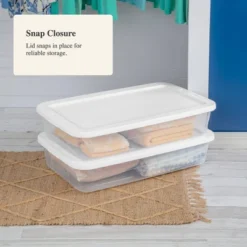 41qt Clear Under Bed Storage Box White - Brightroom™ 12 41qt Clear Under Bed Storage Box White - Brightroom™ -Brightroom Sales Store GUEST e4631e7d 157f 41dd 90ac 8cd4c9806817