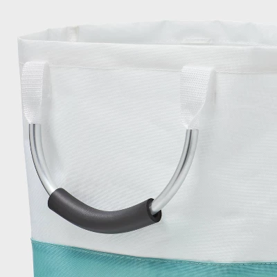 Scripted Structured Collapsible Hamper - Blue - Brightroom™ 2 Scripted Structured Collapsible Hamper - Blue - Brightroom™ - Image 2