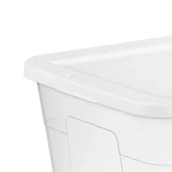 56qt Clear Non-Latching Storage Box With White Lid - Brightroom™ -Brightroom Sales Store GUEST f7f3cdc5 96e4 4e69 adb0 5b41364d564f